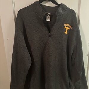 Russell Athletic Charcoal Zip-Up Sweater